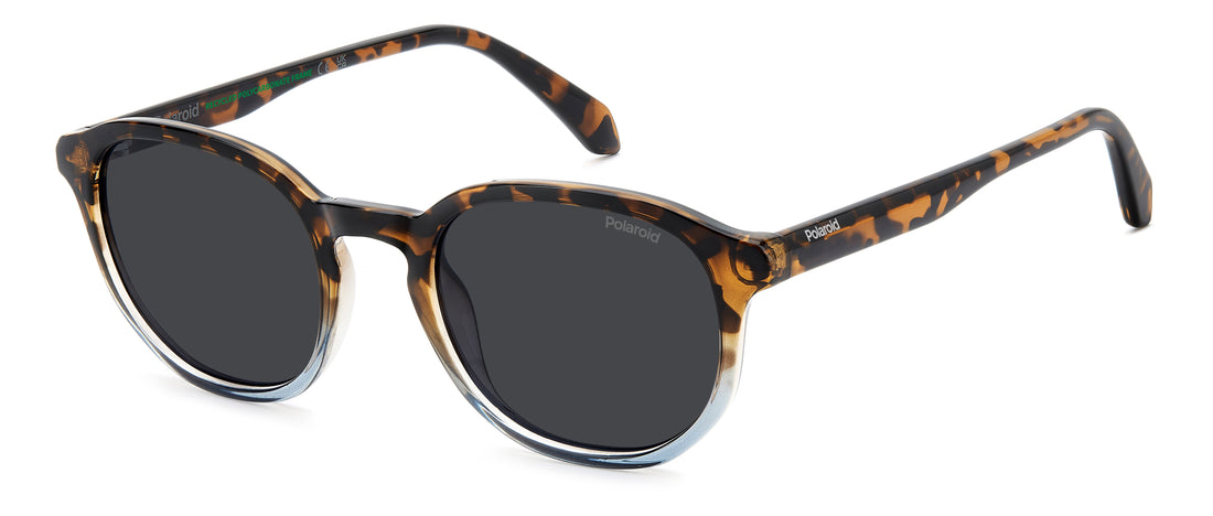 Lunettes de soleil polaroid pld 4195/s ipr m9 havana square masculino taille 51mm - Vue principale