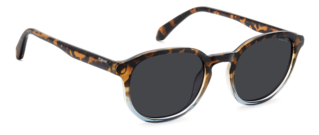 Lunettes de soleil polaroid pld 4195/s ipr m9 havana square masculino taille 51mm - Vue détaillée