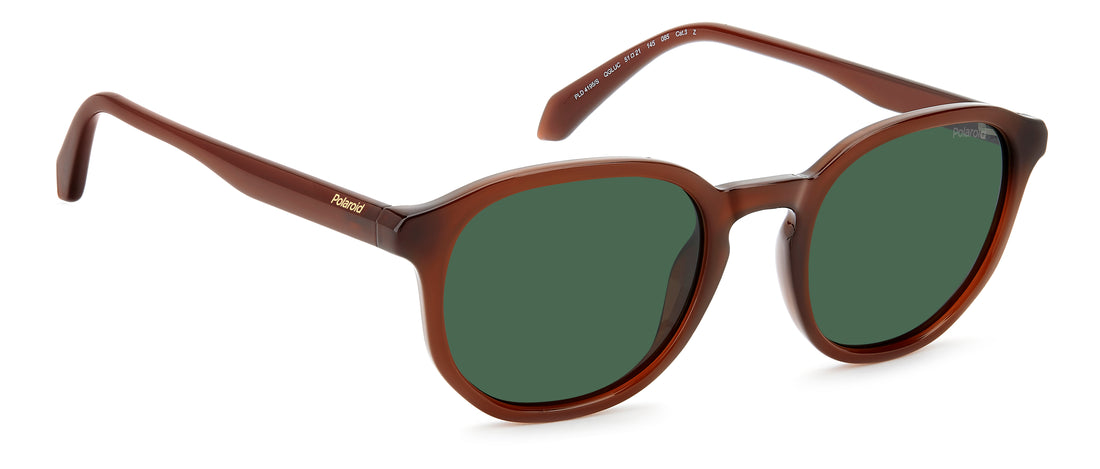 Occhiali da sole polaroid pld 4195/s qgl uc marron square masculino taglia 51mm - Vista dettagliata