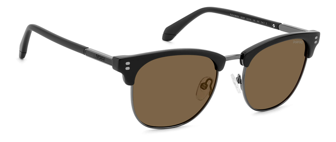 Óculos de sol polaroid pld 4196/s/x 003 sp negro rectangular masculino tamanho 53mm - Vista de detalhe