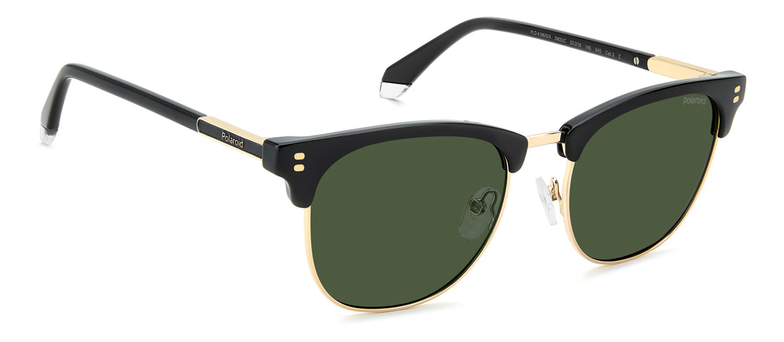 Óculos de sol polaroid pld 4196/s/x 2m2 uc negro rectangular masculino tamanho 53mm - Vista de detalhe