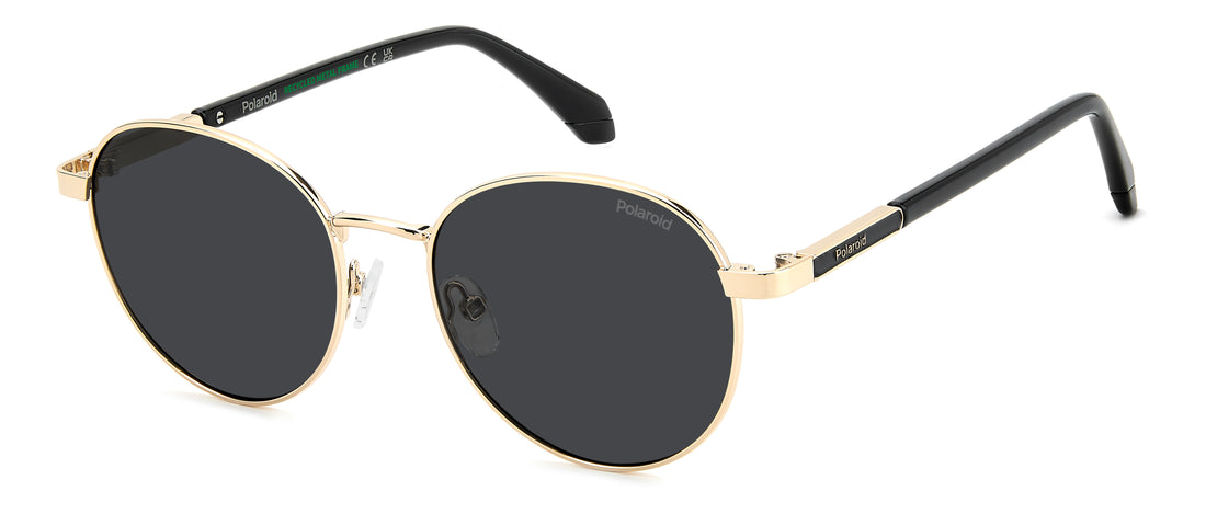 Óculos de sol polaroid pld 4197/s/x 2f7 m9 dorado round masculino tamanho 53mm - Vista principal