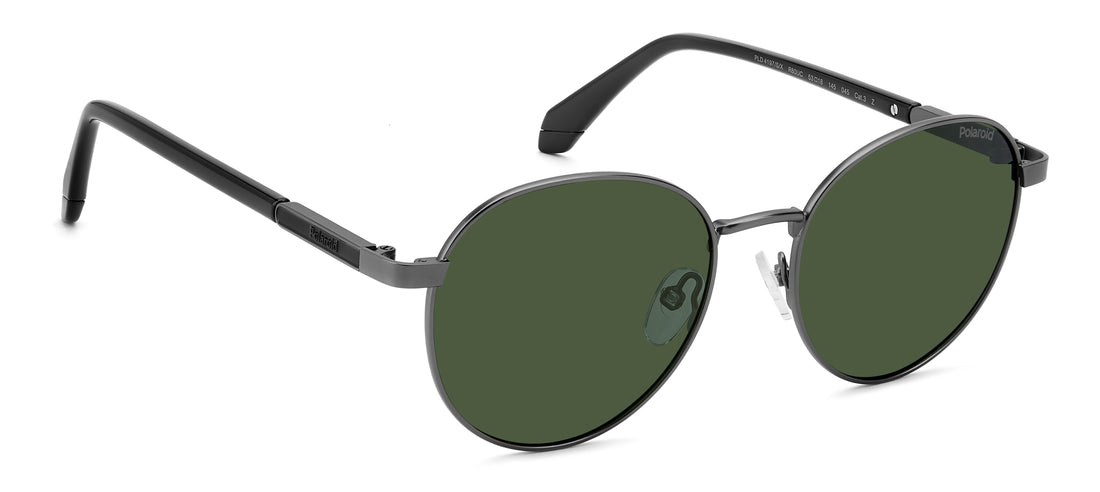 Occhiali da sole polaroid pld 4197/s/x r80 uc plateado round masculino taglia 53mm - Vista dettagliata