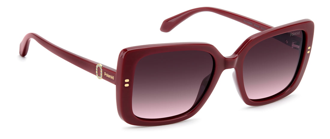 Lunettes de soleil polaroid pld 4199/s/x 8cq xw rojo rectangular femenino taille 55mm - Vue détaillée
