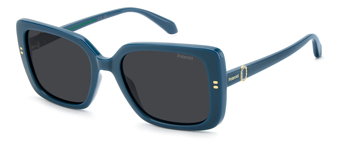 Lunettes de soleil polaroid pld 4199/s/x zi9 m9 verde rectangular femenino taille 55mm - Vue principale