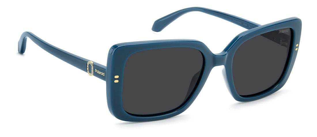 Lunettes de soleil polaroid pld 4199/s/x zi9 m9 verde rectangular femenino taille 55mm - Vue détaillée