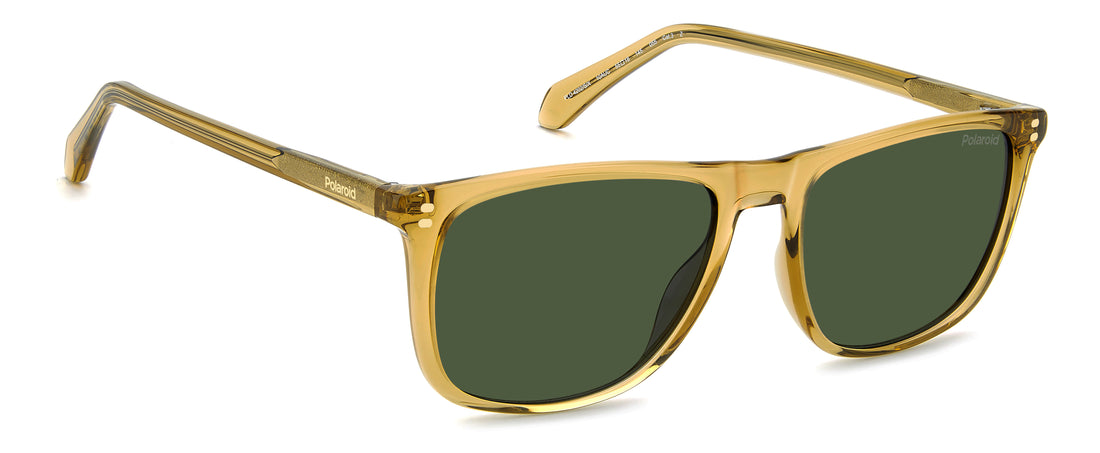 Lunettes de soleil polaroid pld 4202/s/x 10a uc beige rectangular masculino taille 55mm - Vue détaillée