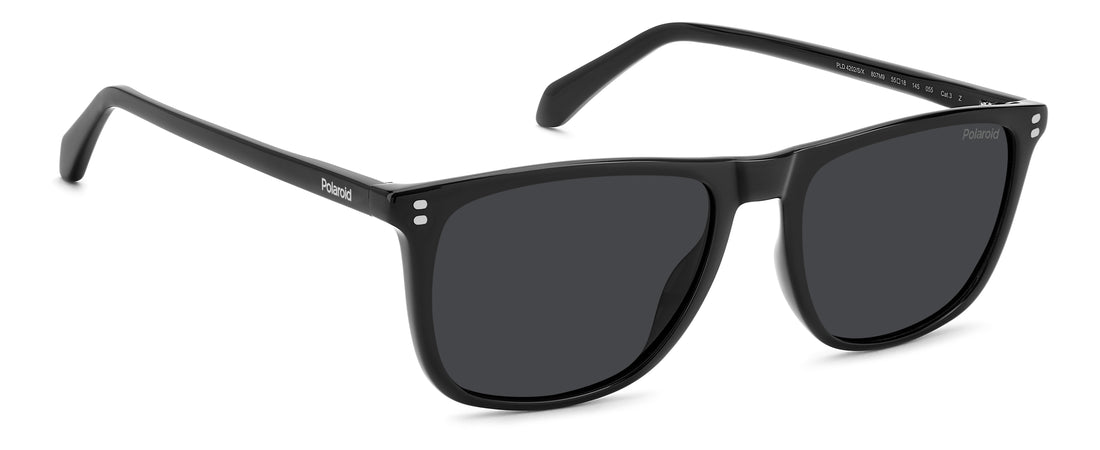 Lunettes de soleil polaroid pld 4202/s/x 807 m9 negro rectangular masculino taille 55mm - Vue détaillée