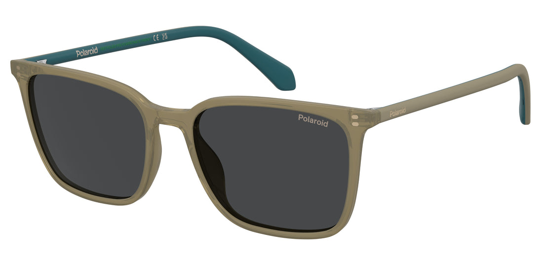 Lunettes de soleil polaroid pld 4207/s/x 79u m9 marron rectangular masculino taille 55mm - Vue principale