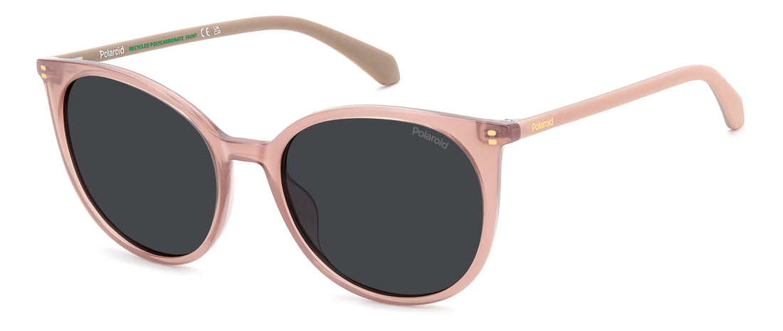 Lunettes de soleil polaroid pld 4208/s/x 35j m9 rosa cat eye femenino taille 55mm - Vue principale
