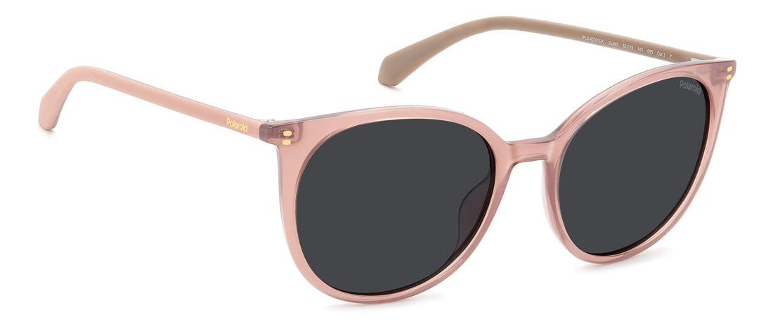 Lunettes de soleil polaroid pld 4208/s/x 35j m9 rosa cat eye femenino taille 55mm - Vue détaillée