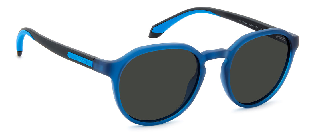 Lunettes de soleil polaroid pld 2170/s/x fll m9 azul square masculino taille 52mm - Vue détaillée