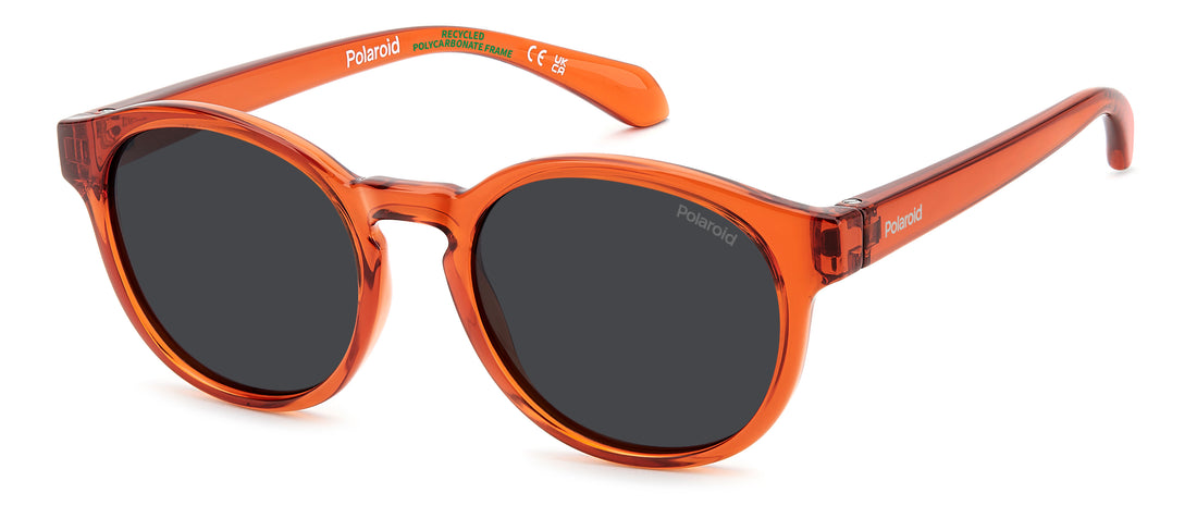 Occhiali da sole polaroid kids pld 8075/s l7q m9 naranja pantos infantil taglia 44mm - Vista principale