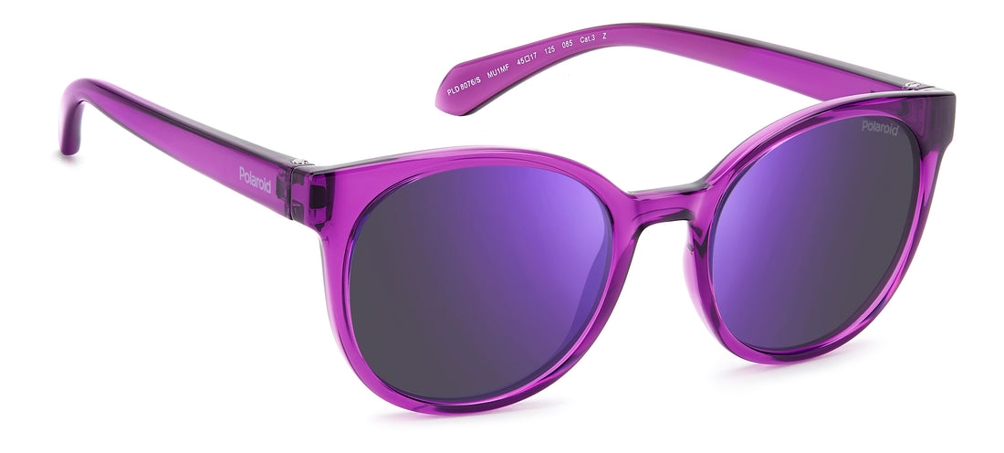 Occhiali da sole polaroid kids pld 8076/s mu1 mf rosa butterfly infantil taglia 45mm - Vista principale