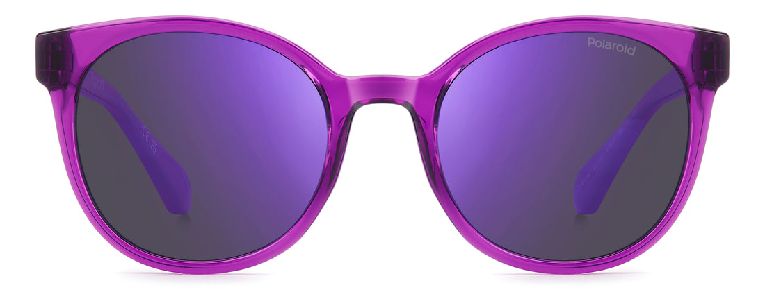 Occhiali da sole polaroid kids pld 8076/s mu1 mf rosa butterfly infantil taglia 45mm - Vista dettagliata