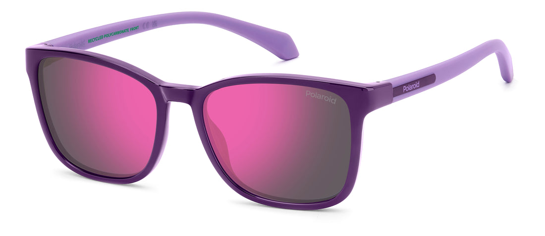 Occhiali da sole polaroid kids pld 8077/s 0t7 ai burdeos rectangular infantil taglia 49mm - Vista principale