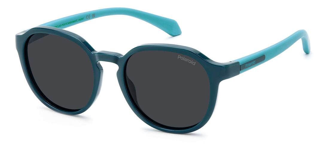 Occhiali da sole polaroid kids pld 8078/s zi9 m9 verde pantos infantil taglia 47mm - Vista principale