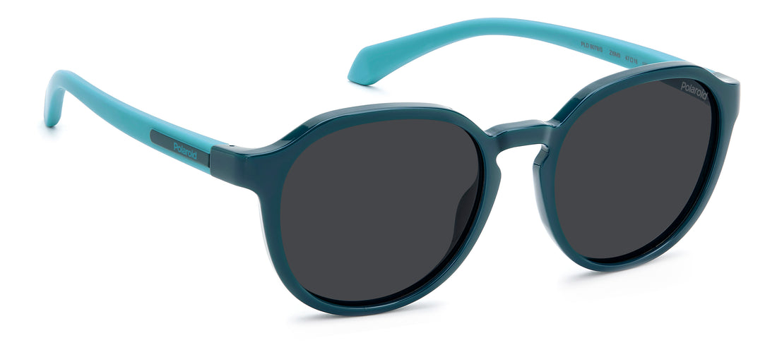 Occhiali da sole polaroid kids pld 8078/s zi9 m9 verde pantos infantil taglia 47mm - Vista dettagliata