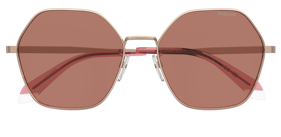 Lunettes de soleil polaroid pld 4205/g/s/x ddb he dorado square femenino taille 56mm - Vue détaillée