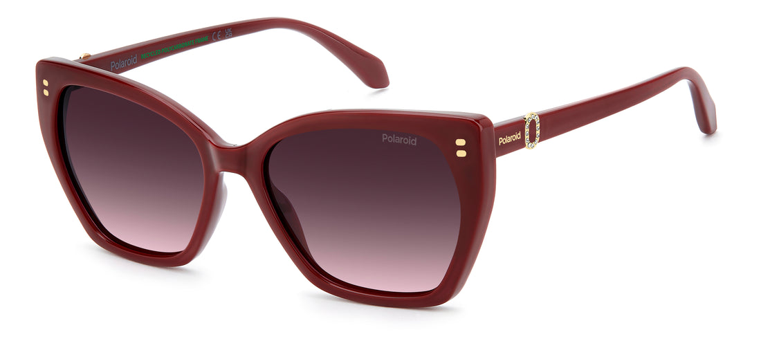 Lunettes de soleil polaroid pld 4198/s/x 8cq xw rojo butterfly femenino taille 56mm - Vue principale