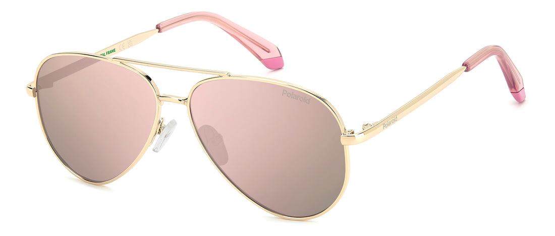 Occhiali da sole polaroid kids pld 8073/s eyr jq dorado pilot infantil taglia 55mm - Vista principale