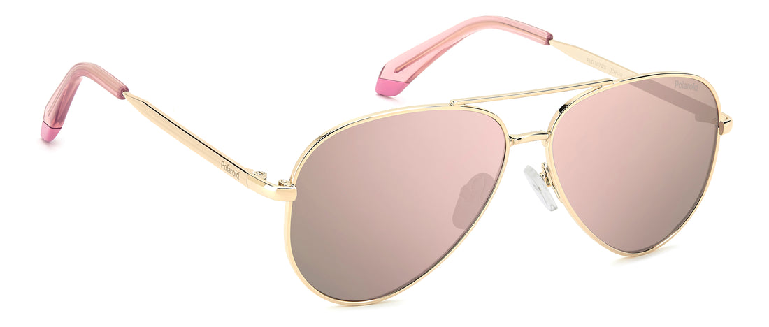 Occhiali da sole polaroid kids pld 8073/s eyr jq dorado pilot infantil taglia 55mm - Vista dettagliata
