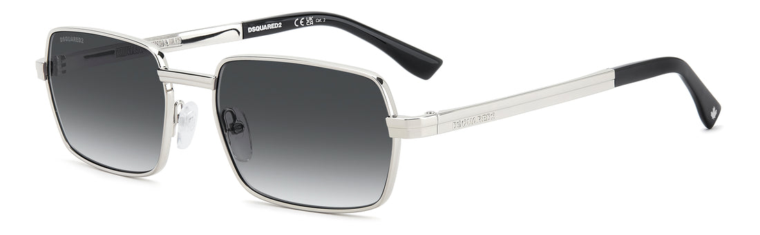 Lunettes de soleil dsquared2 d2 0192/s 010 9o plateado oval masculino taille 58mm - Vue principale