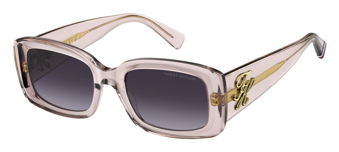 Occhiali da sole tommy hilfiger th 2343/s 35j dg rosa rectangular femenino taglia 53mm - Vista principale