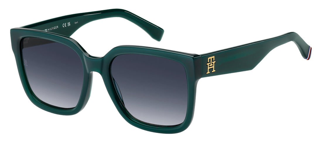 Occhiali da sole tommy hilfiger th 2342/s zi9 08 verde square femenino taglia 56mm - Vista principale