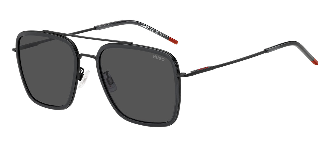 Occhiali da sole hugo hg 1404/g/s kb7 ir grey square masculino taglia 56mm - Vista principale