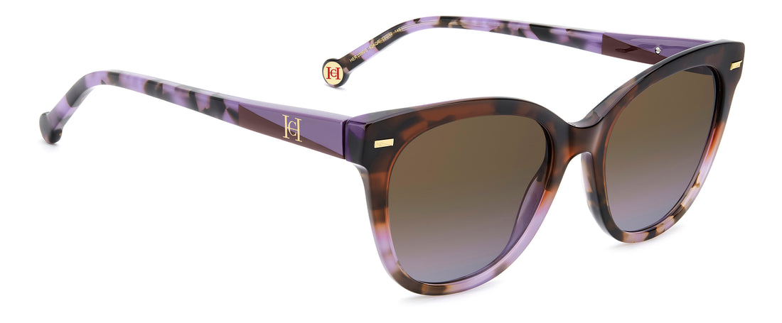 Occhiali da sole carolina herrera her 0360/s 52a qr burdeos square femenino taglia 53mm - Vista dettagliata
