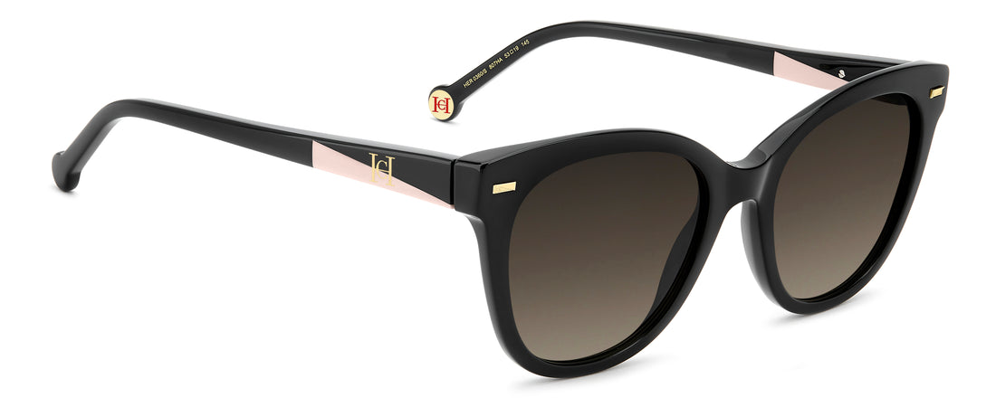 Occhiali da sole carolina herrera her 0360/s 807 ha negro square femenino taglia 53mm - Vista dettagliata