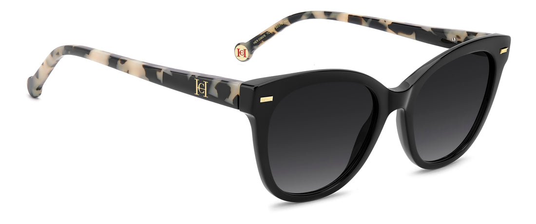 Occhiali da sole carolina herrera her 0360/s tcb 9o negro square femenino taglia 53mm - Vista dettagliata