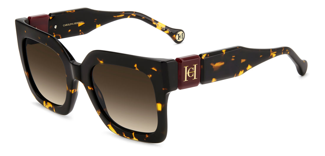 Occhiali da sole carolina herrera her 0369/s 086 ha havana square femenino taglia 52mm - Vista principale