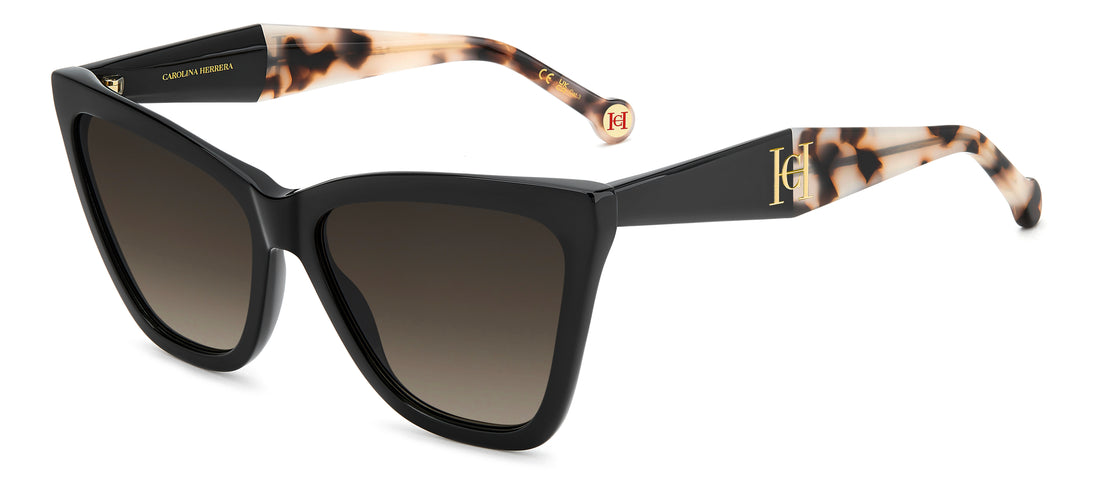 Occhiali da sole carolina herrera her 0374/s 807 ha negro cat eye femenino taglia 59mm - Vista principale