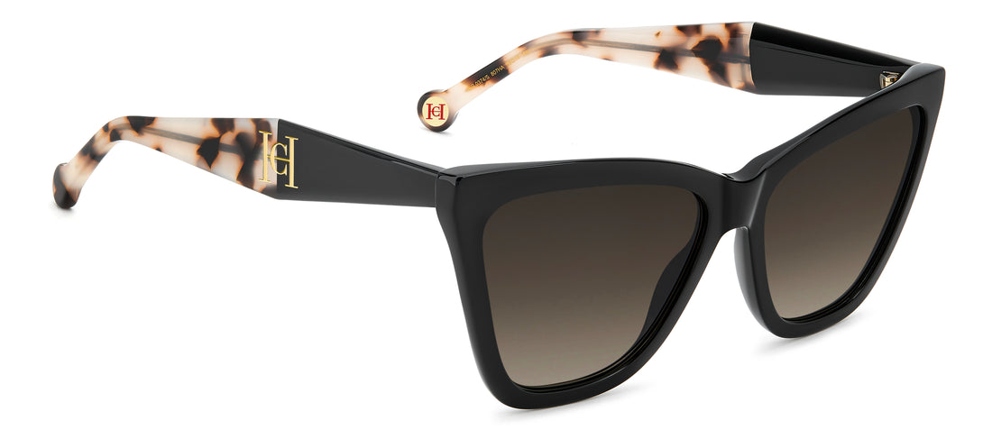Occhiali da sole carolina herrera her 0374/s 807 ha negro cat eye femenino taglia 59mm - Vista dettagliata
