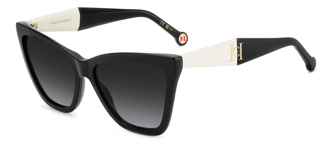 Occhiali da sole carolina herrera her 0374/s 80s 9o negro cat eye femenino taglia 59mm - Vista principale