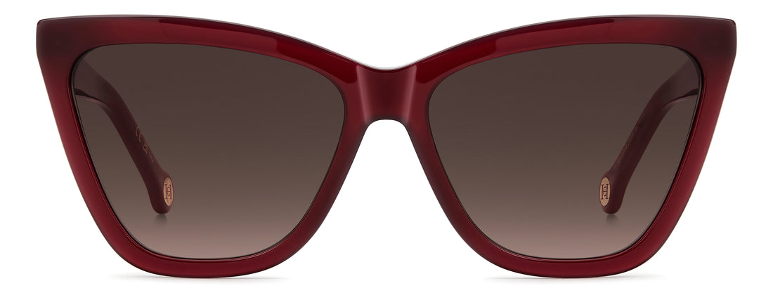 Occhiali da sole carolina herrera her 0374/s lhf ha burdeos cat eye femenino taglia 59mm - Vista dettagliata
