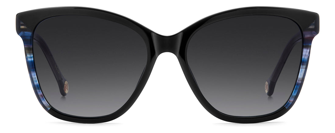 Óculos de sol carolina herrera her 0390/s 807 9o negro butterfly femenino tamanho 56mm - Vista de detalhe