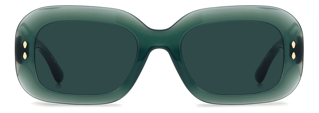 Occhiali da sole isabel marant im 0246/s 1ed ku verde rectangular femenino taglia 53mm - Vista dettagliata