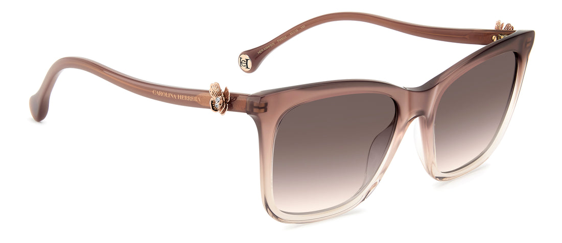 Occhiali da sole carolina herrera her 0394/g/s fwm 3x beige rectangular femenino taglia 55mm - Vista dettagliata
