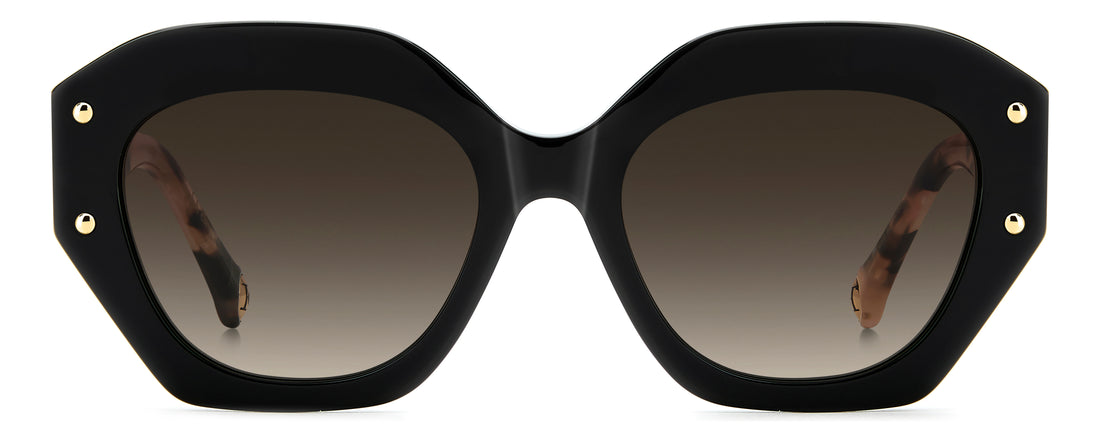 Occhiali da sole carolina herrera her 0365/s 807 ha negro square femenino taglia 53mm - Vista dettagliata
