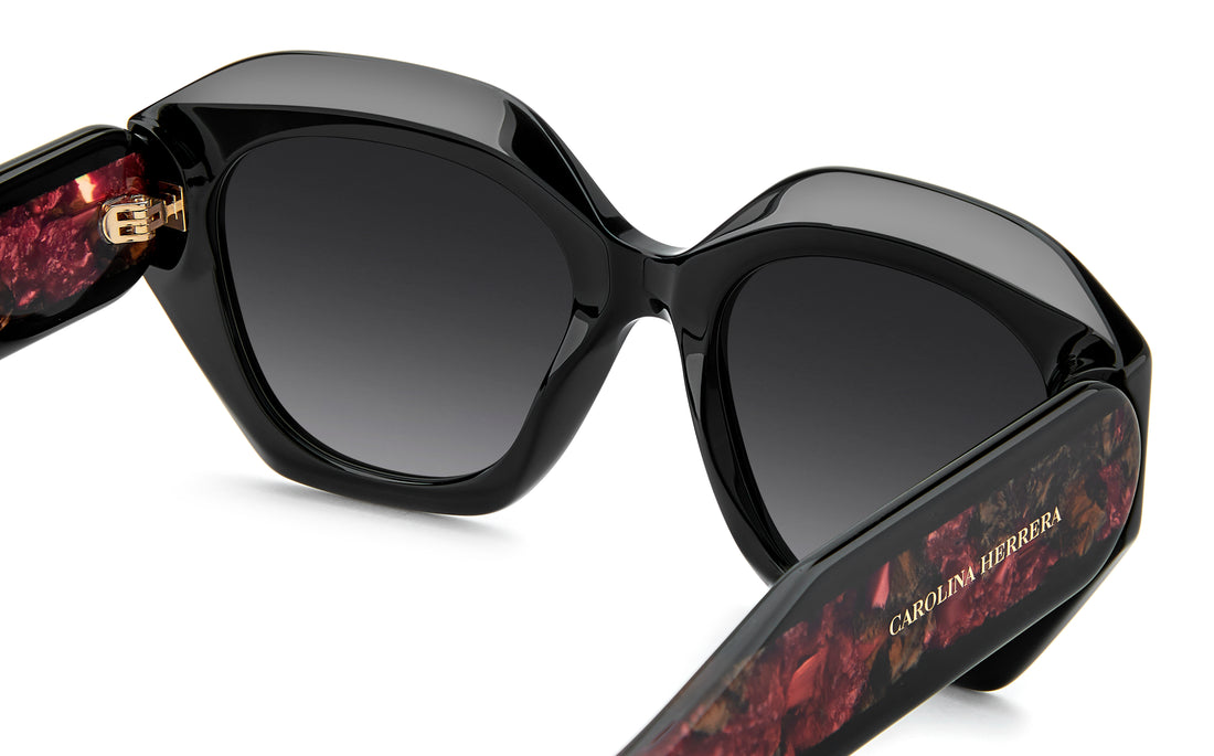 Occhiali da sole carolina herrera her 0365/s eed 9o rojo square femenino taglia 53mm - Vista dettagliata