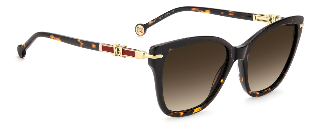 Occhiali da sole carolina herrera her 0379/s 086 ha havana cat eye femenino taglia 55mm - Vista dettagliata