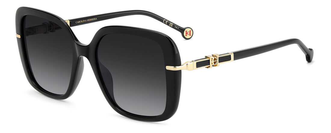 Occhiali da sole carolina herrera her 0380/g/s 807 9o negro square femenino taglia 55mm - Vista principale