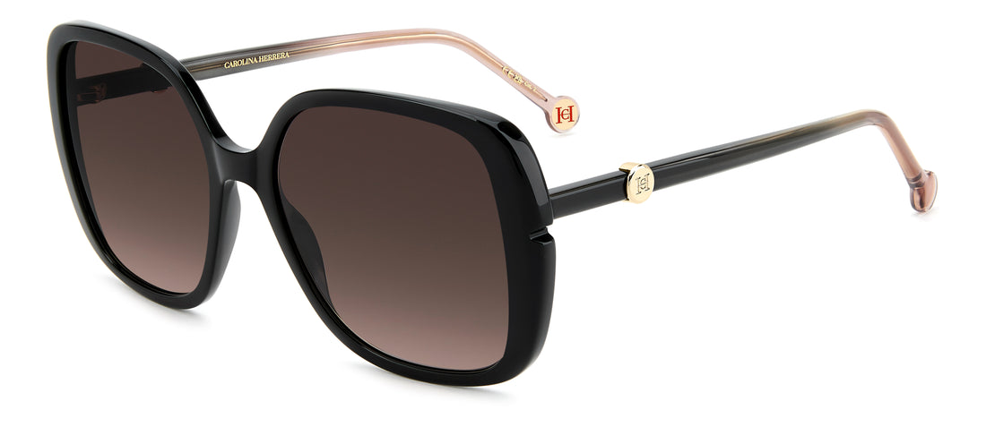 Óculos de sol carolina herrera her 0386/s 807 ha negro square femenino tamanho 56mm - Vista principal