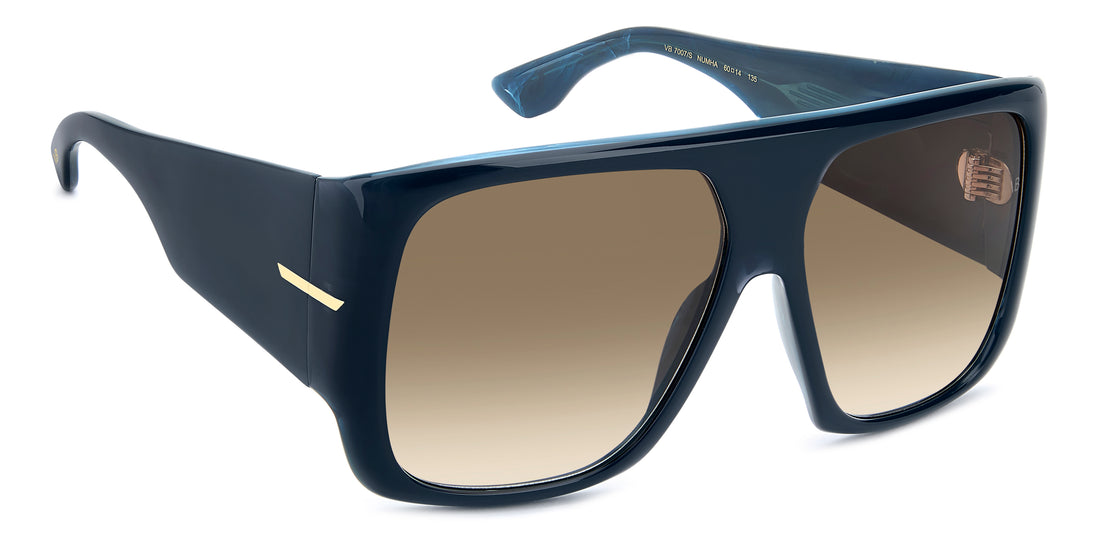 Sunglasses victoria beckham vb 7007/s num ha azul square femenino size 60mm - Detailed view