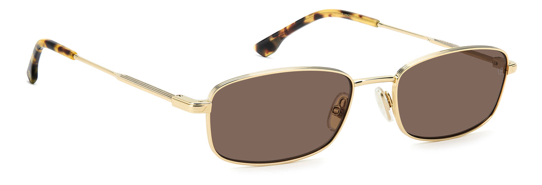Óculos de sol victoria beckham vb 1001/s hm2 70 dorado rectangular femenino tamanho 55mm - Vista de detalhe