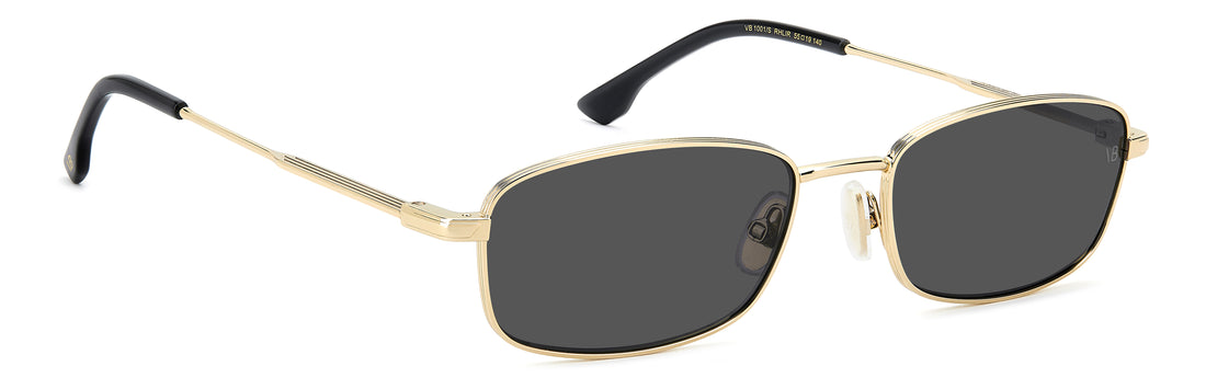Óculos de sol victoria beckham vb 1001/s rhl ir dorado rectangular femenino tamanho 55mm - Vista de detalhe
