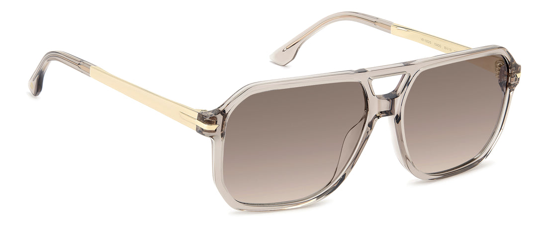Óculos de sol victoria beckham vb 1002/s 10a dg beige navigator femenino tamanho 59mm - Vista de detalhe